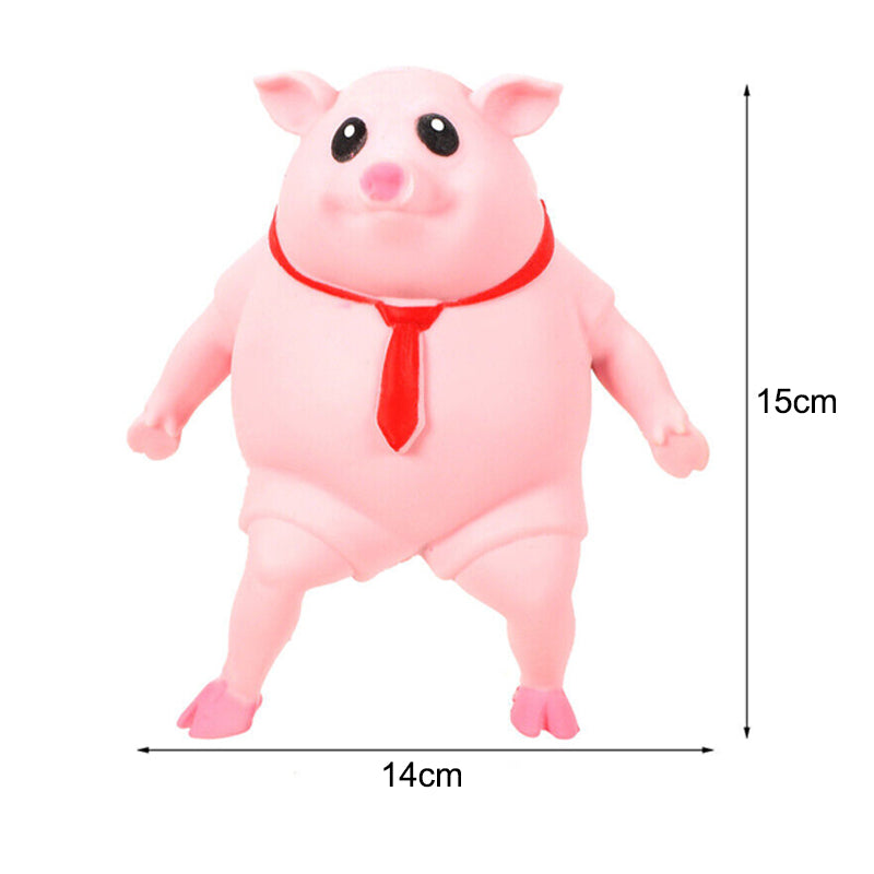 Stress Relief Animal Toy Figure Stretchable Decompression Toy Pig_1