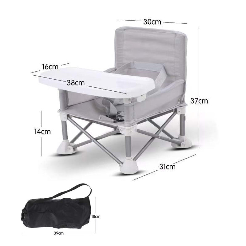 Foldable Camping and Dining Chair Outdoor Booster Seat for Toddlers_4