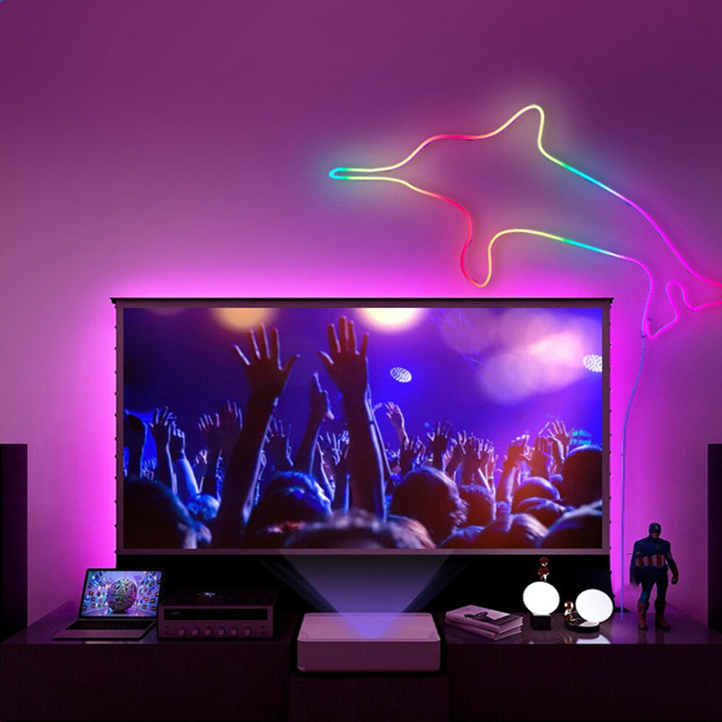 Remote and APP Controlled RGB LED Neon Symphony Light- USB Powered_6