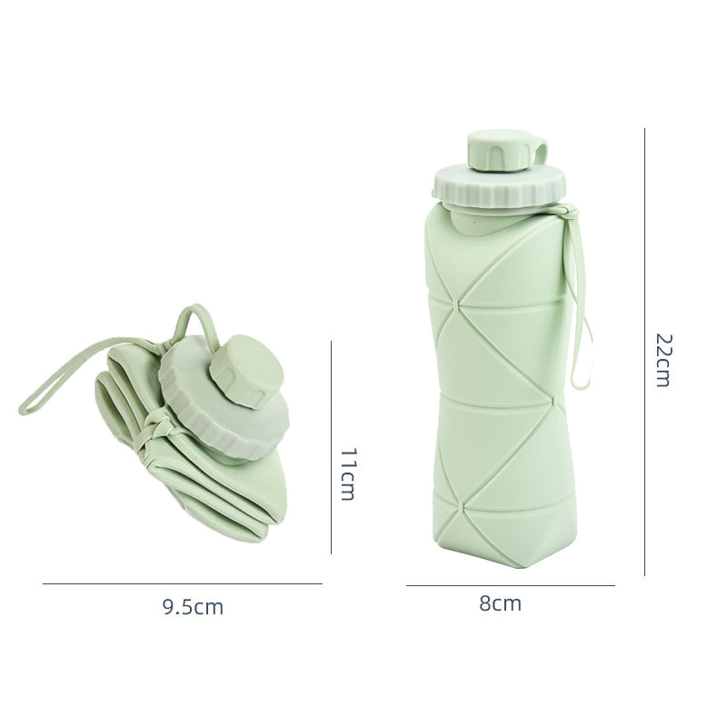 600ml Collapsible Silicone Sports Water Bottle_16