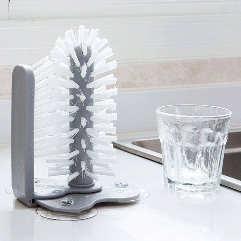 Kitchen Sink Suction Base Glass Cup Cleaning Brush_9