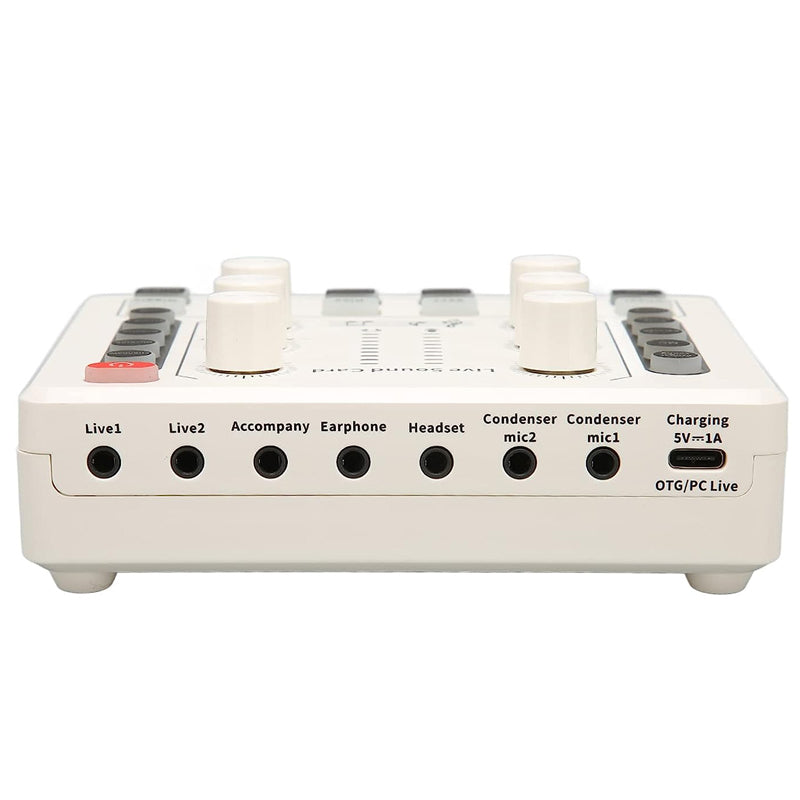 Noise Reduction Sound Card Digital Audio Mixer for Live Streaming-TypeC Rechargeable_3