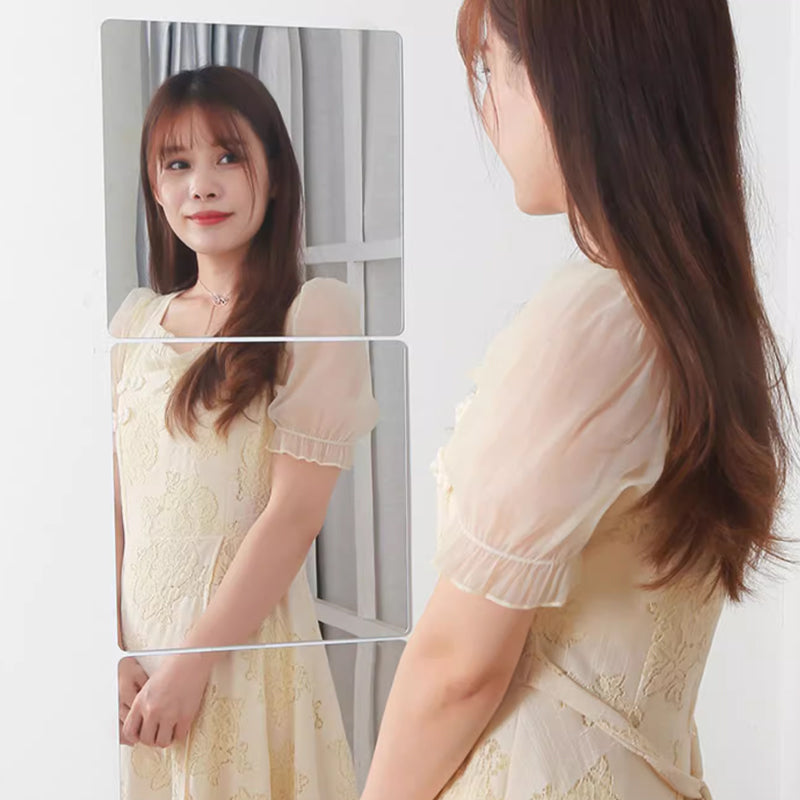 Self-Adhesive Acrylic Mirror Wall Sticker DIY Frameless Dressing Mirror_5