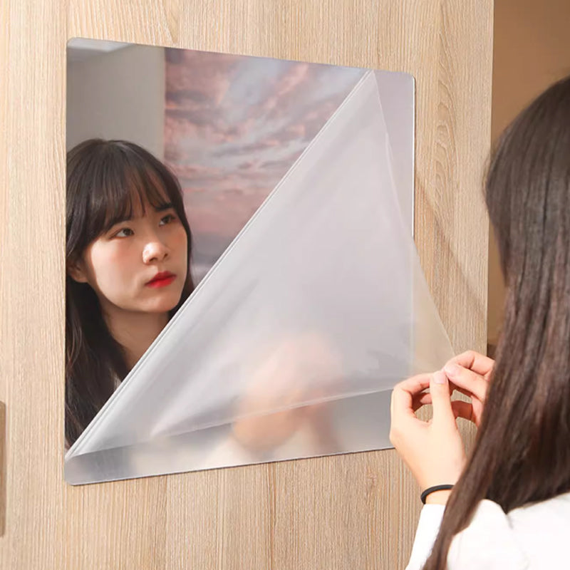 Self-Adhesive Acrylic Mirror Wall Sticker DIY Frameless Dressing Mirror_6