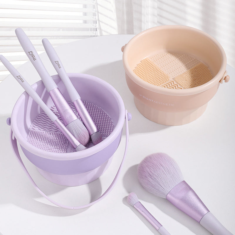 2 in 1 Makeup Brush Silicone Cleaning and Drying Scrubbing Bowl_6