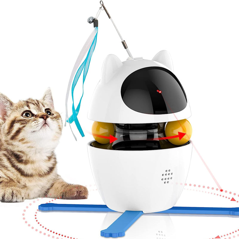 Interactive Indoor Electric Laser and Chasing Cat Toy –USB Charging_2