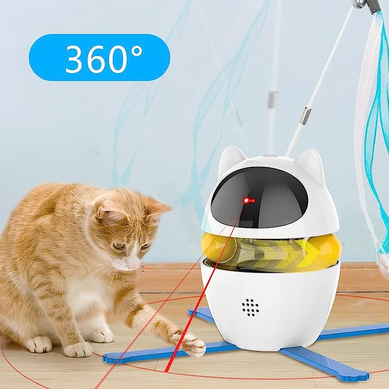 Interactive Indoor Electric Laser and Chasing Cat Toy –USB Charging_4