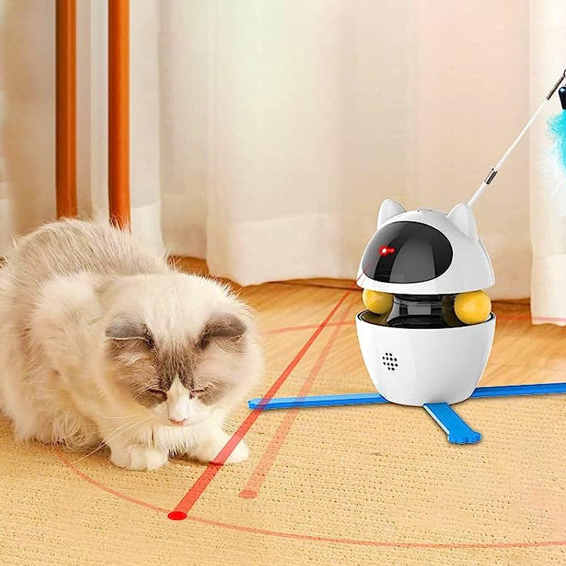 Interactive Indoor Electric Laser and Chasing Cat Toy –USB Charging_7