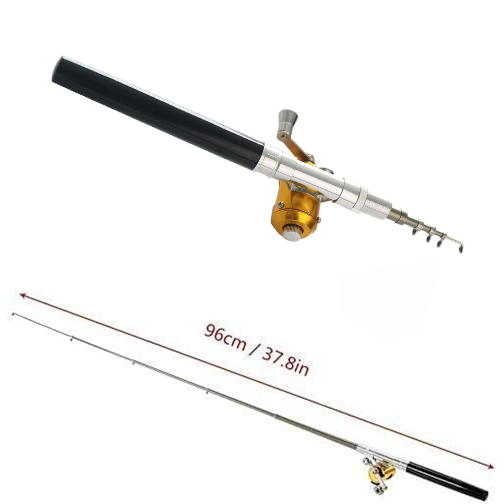 Mini Portable Pocket Pen Telescopic Fishing Rod Kit_9