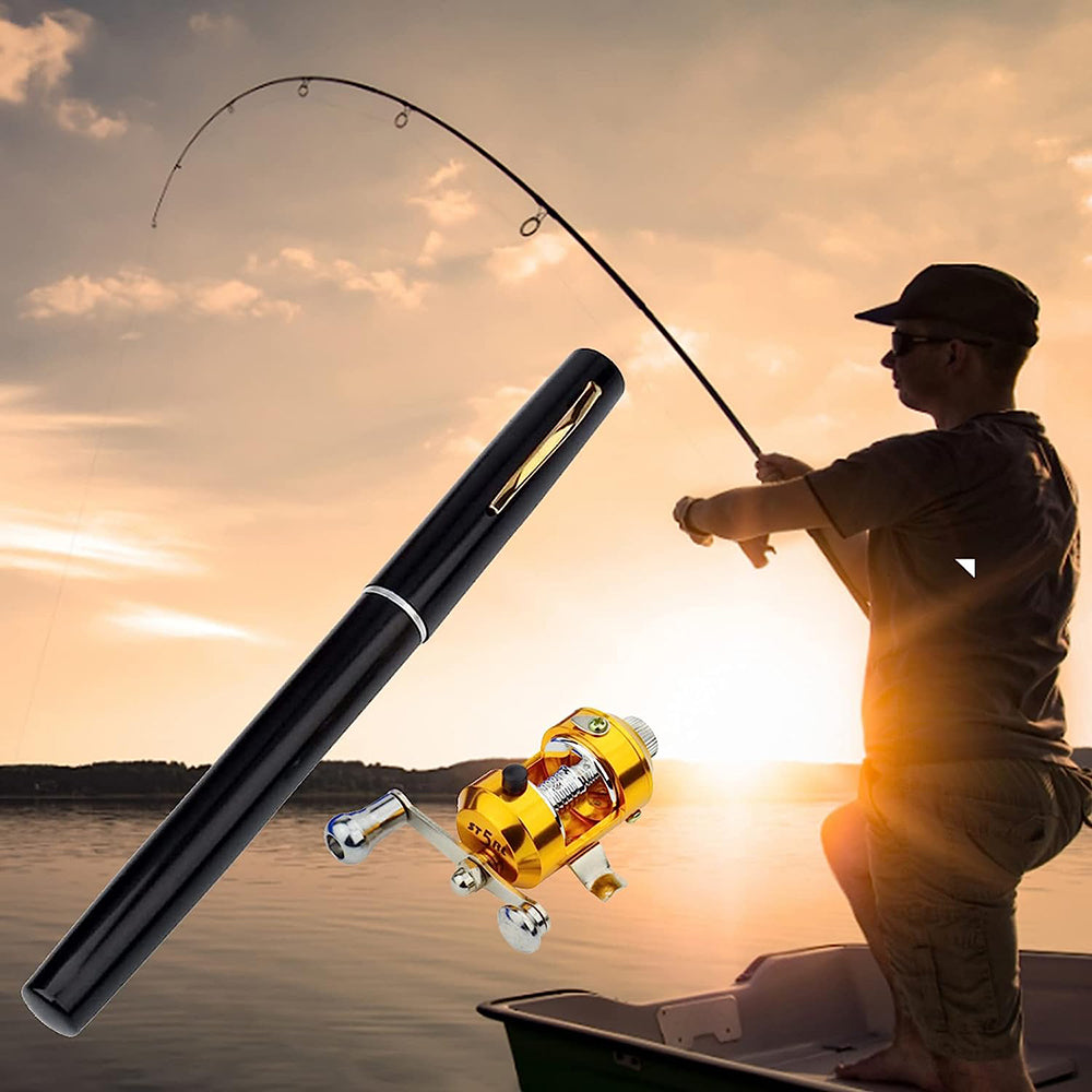 Mini Portable Pocket Pen Telescopic Fishing Rod Kit_13