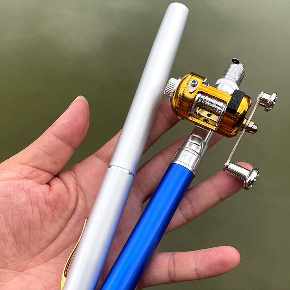 Mini Portable Pocket Pen Telescopic Fishing Rod Kit_15