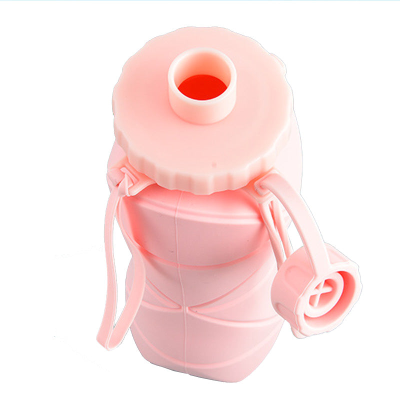 600ml Collapsible Silicone Sports Water Bottle_10
