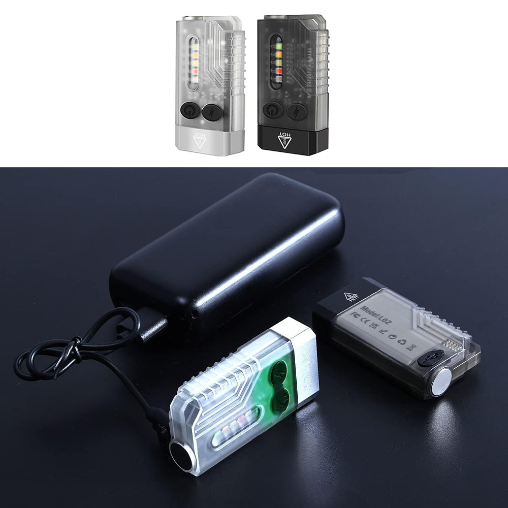 Super Bright EDC Keychain Flashlight USB -Rechargeable_9