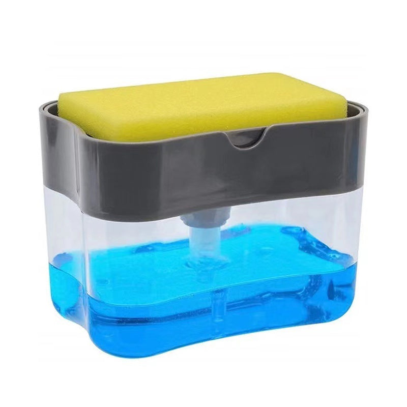 Soap Dispenser Instant Refill Dishwashing Soap Pump and Sponge Holder_1