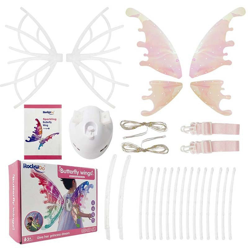 Children’s DIY Lighting Fairy Wings Dress Up Costume- Battery Operated_8