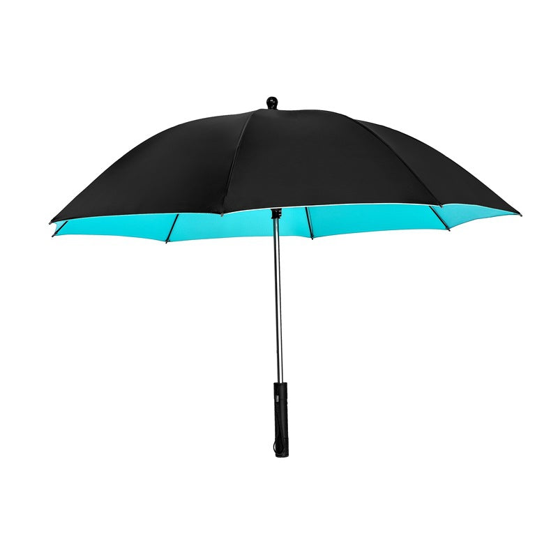 Sun Protection Parasol Foldable Fan Beach Umbrella- USB Rechargeable_1