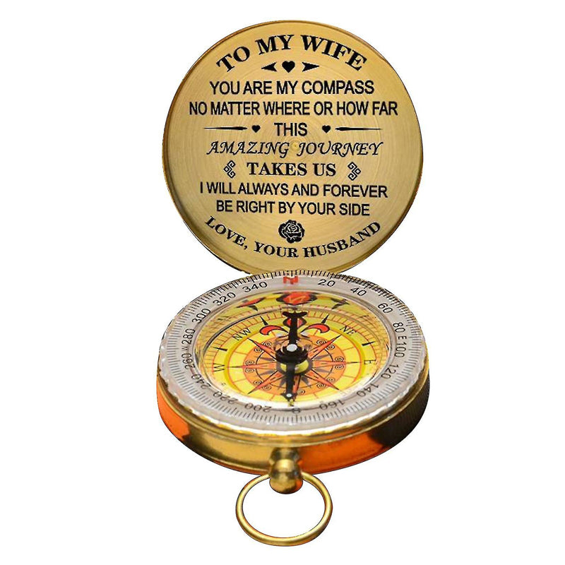 Retro Designed Outdoor Traveling Compass with Dedication Message_5
