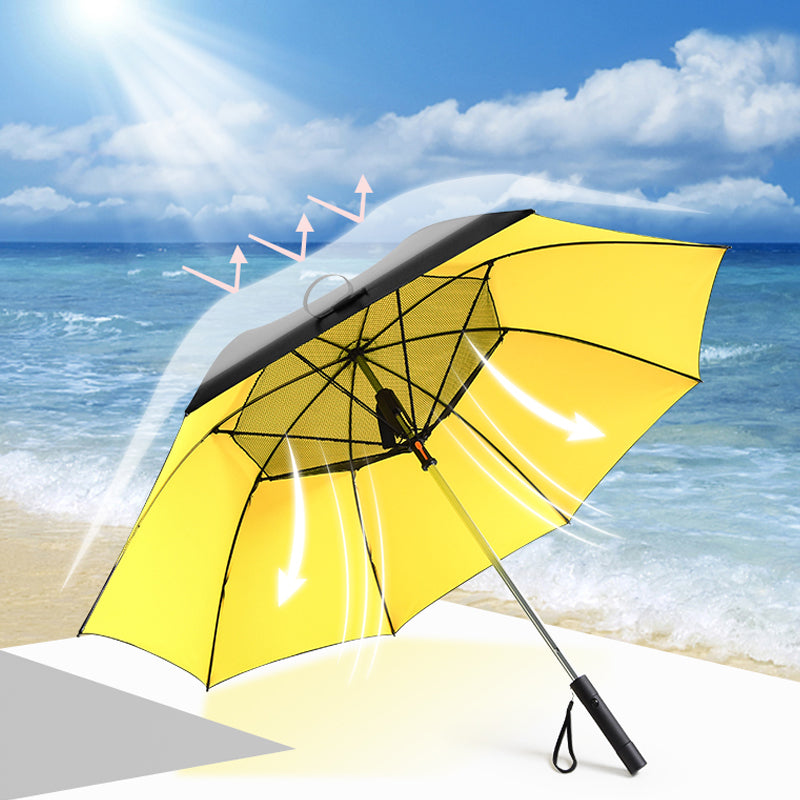 Sun Protection Parasol Foldable Fan Beach Umbrella- USB Rechargeable_10