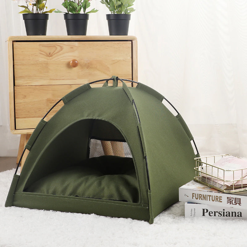Waterproof Semi-Enclosed Warm and Comfortable Pet Home Cat Tent_7