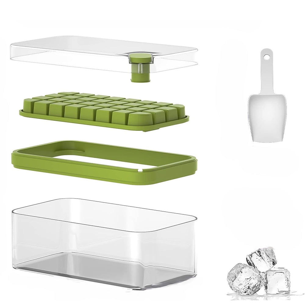2 Layers One-Button Easy Release 64 pcs  Ice Cube Tray_6