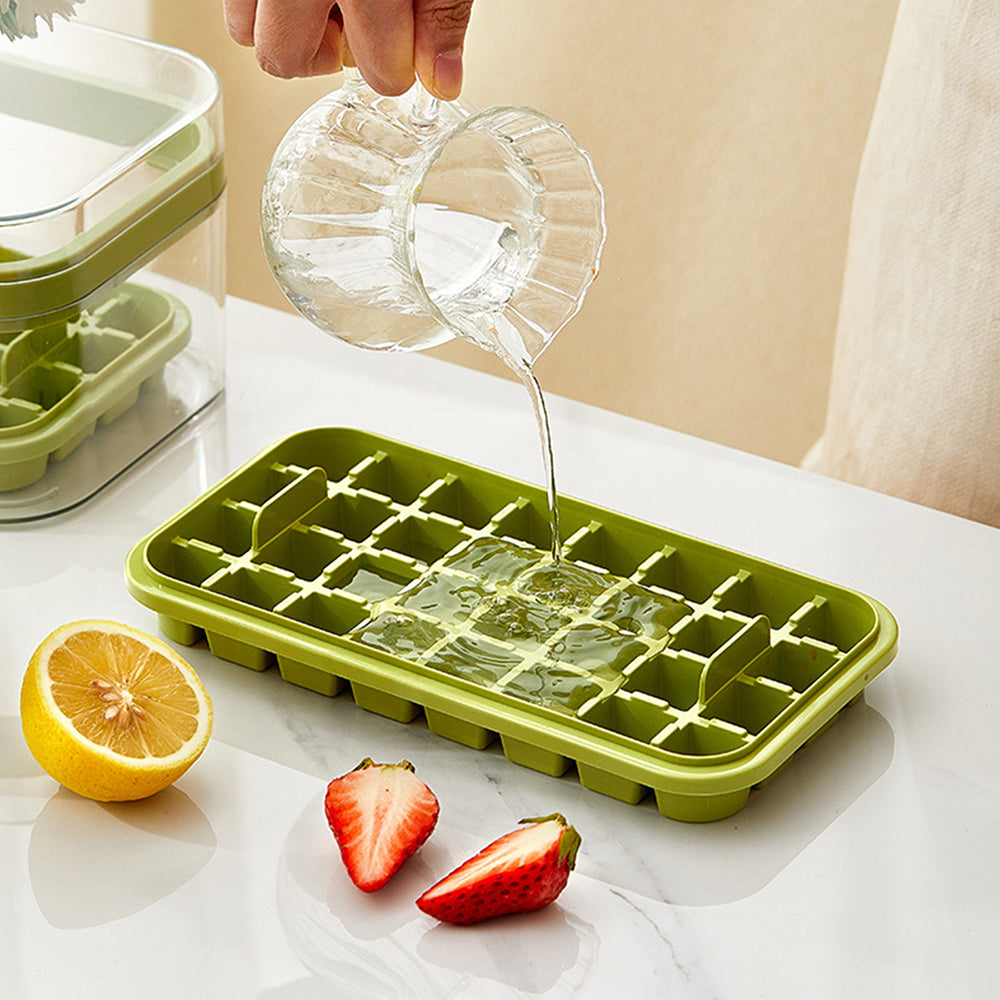 2 Layers One-Button Easy Release 64 pcs  Ice Cube Tray_10