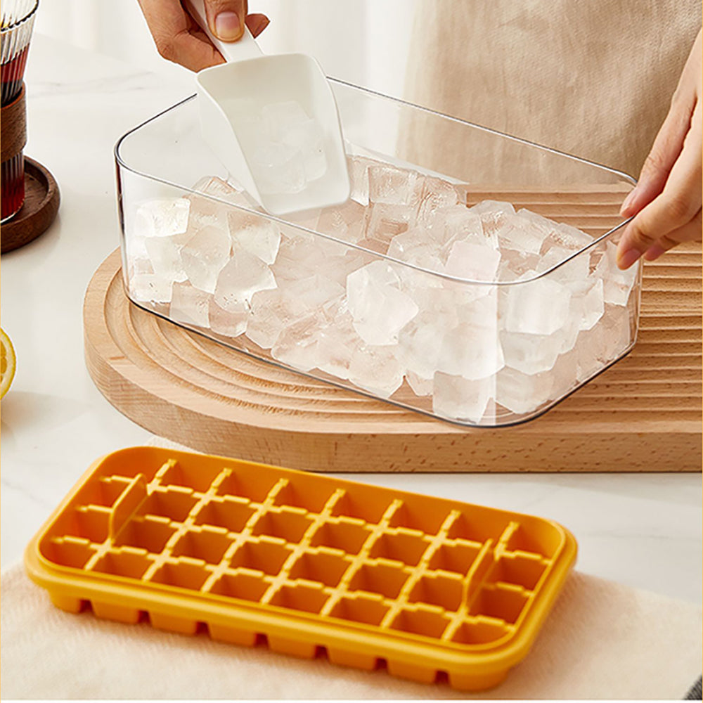 2 Layers One-Button Easy Release 64 pcs  Ice Cube Tray_11