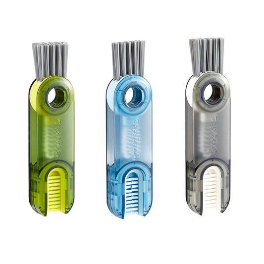 Pack of 3 Multipurpose Bottle Gap Cleaner Cup Holder Cleaning Brush_0