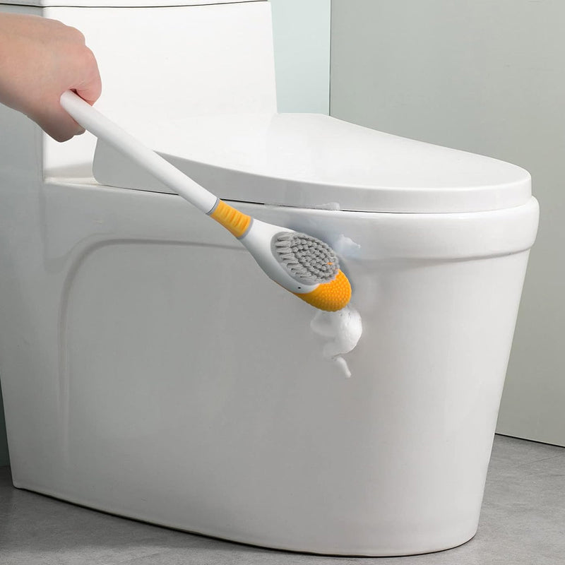 Wall Mounted Diving Duck Style Toilet Cleaning Brush with Base_4