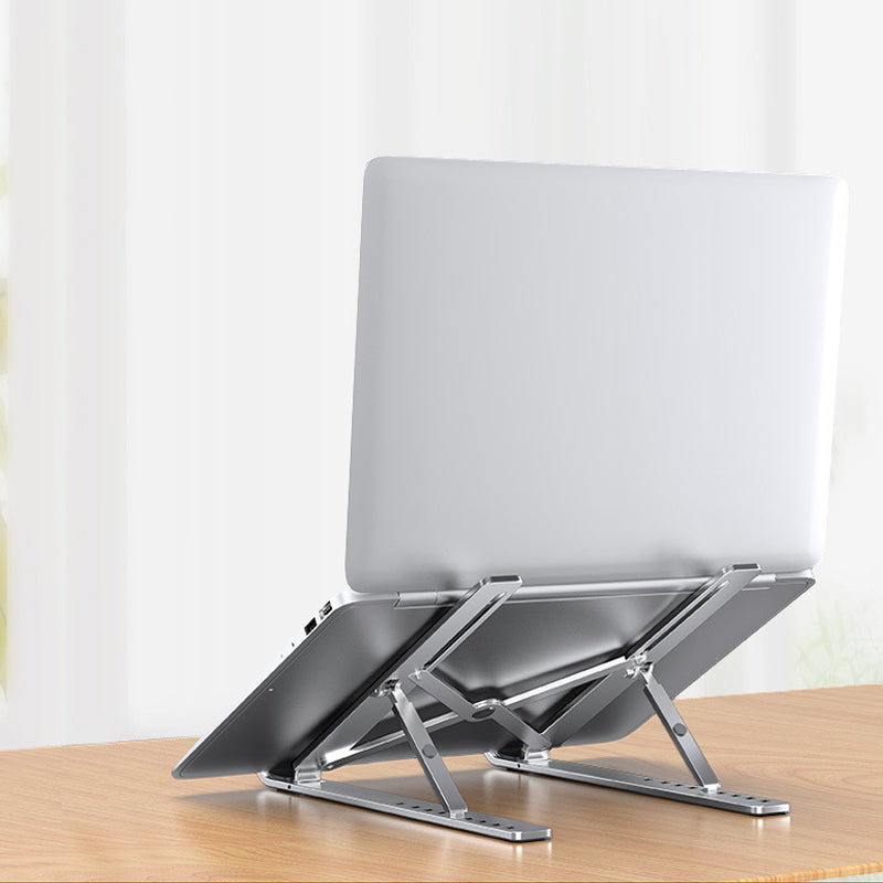9 Levels Height Adjustable Alumiinum Alloy Portable Laptop Stand_4