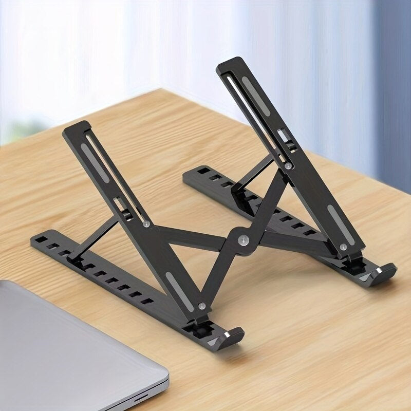 9 Levels Height Adjustable Alumiinum Alloy Portable Laptop Stand_8