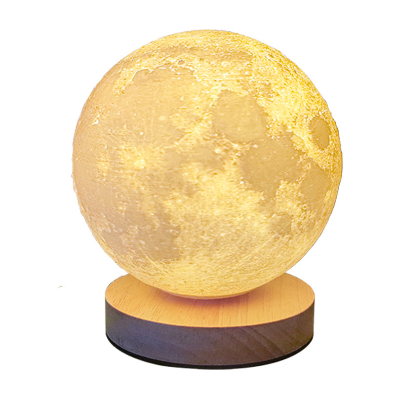 16 Colors Floating and Spinning LED 3D Moon Indoor Night Lamp_1