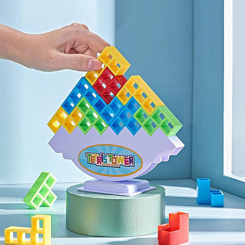 48 PCs Russian Jenga Interactive Stackable Building Blocks Kid's Toy_9