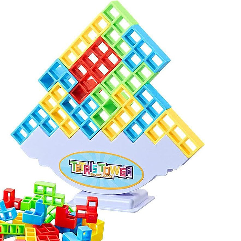 48 PCs Russian Jenga Interactive Stackable Building Blocks Kid's Toy_2