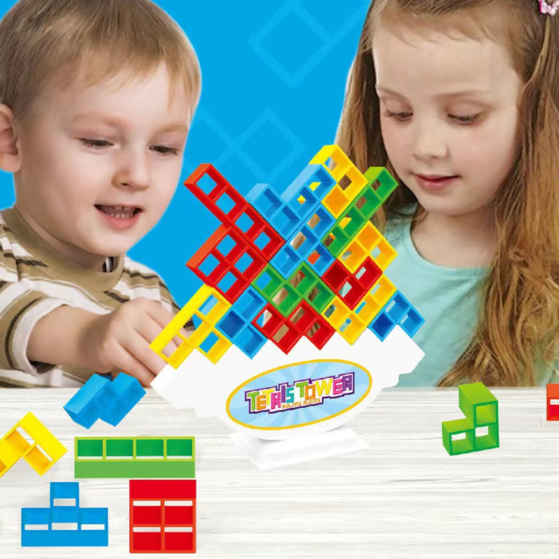 48 PCs Russian Jenga Interactive Stackable Building Blocks Kid's Toy_5