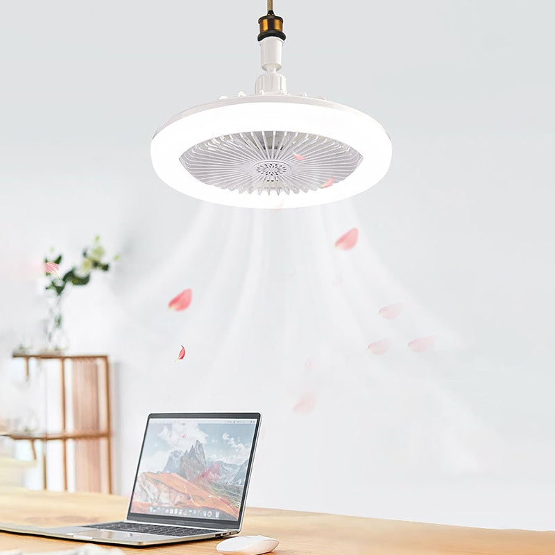 E27 Remote Controlled Indoor Ceiling Light and Cooling Electric Fan_11