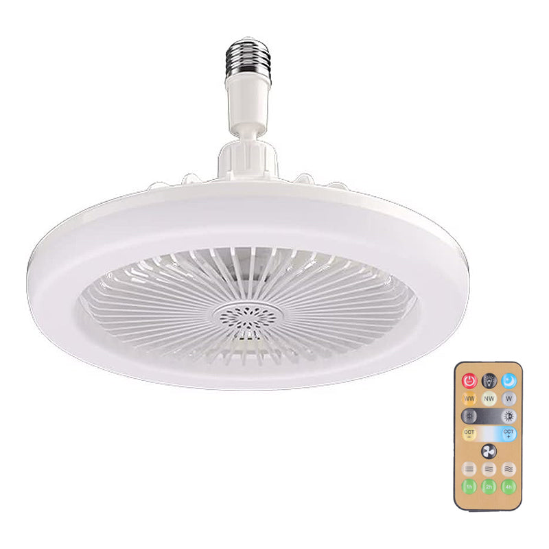 E27 Remote Controlled Indoor Ceiling Light and Cooling Electric Fan_0