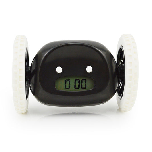 LED Lazy Running Electronic Digital Alarm Clock- Battery Operated_0