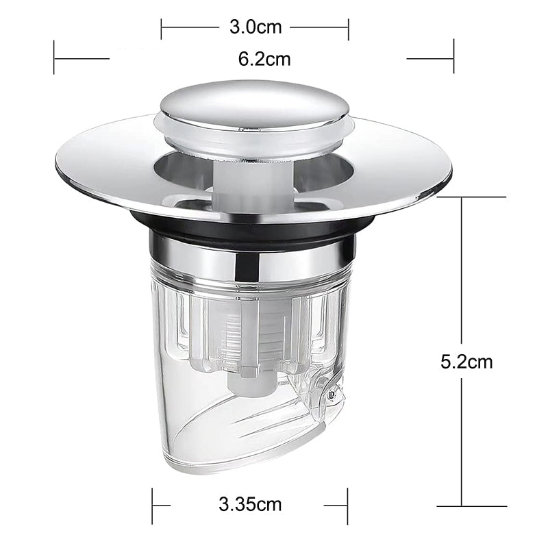 Universal Pop-Up Basin Plug Drain Stopper Sewer Filter Deodorizer_1