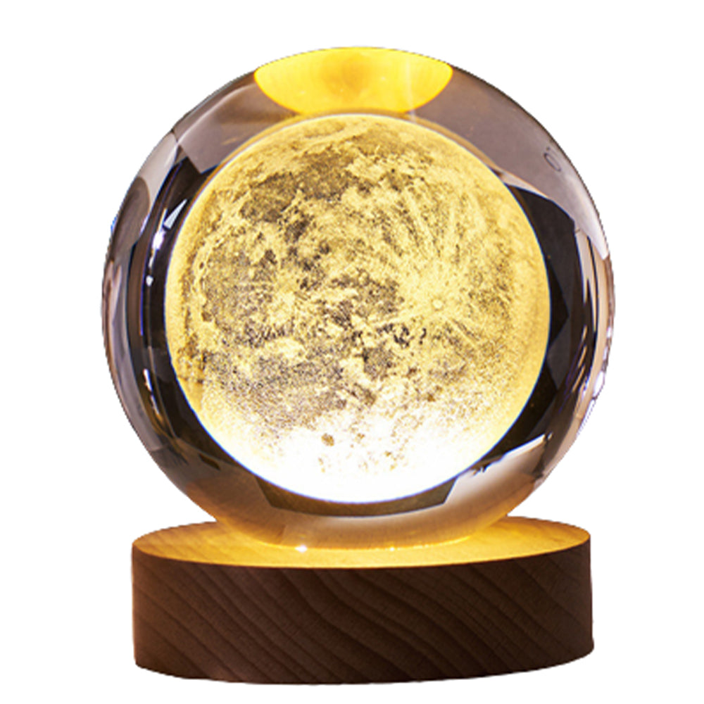 Crystal Ball Lamp with Wooden Base for Beside Table USB-Rechargeable_6