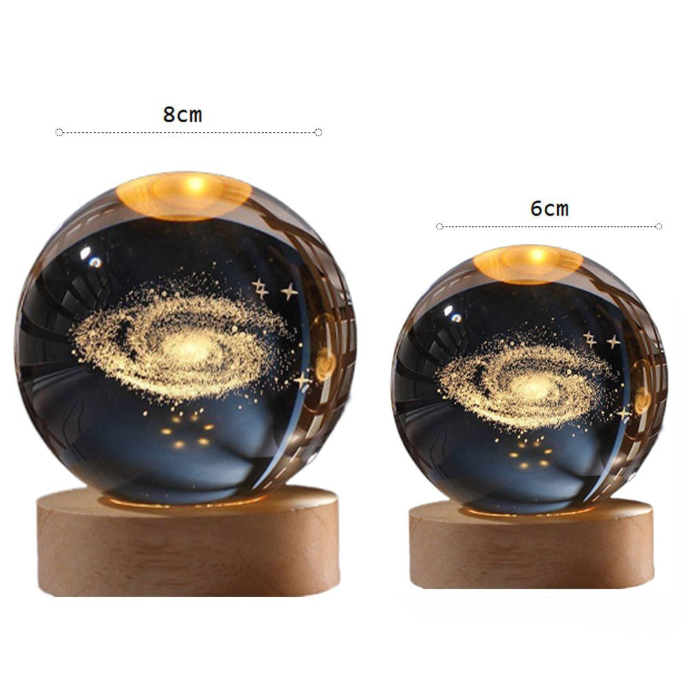 Crystal Ball Lamp with Wooden Base for Beside Table USB-Rechargeable_8