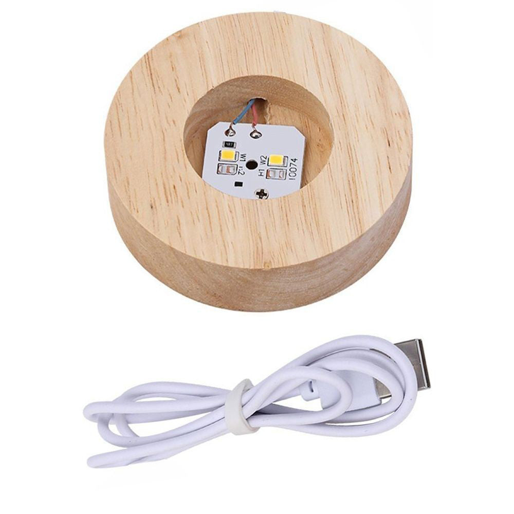 Crystal Ball Lamp with Wooden Base for Beside Table USB-Rechargeable_11