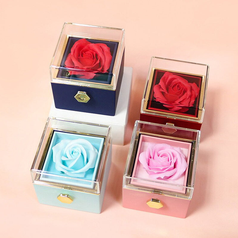 Eternal Rose Box Preserved Flower Surprise Proposal Jewelry Box_10