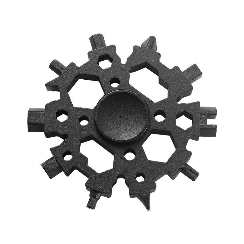 23-in-1 Snowflake Metal Multitool Gadget with Fidget Spinner Function_1