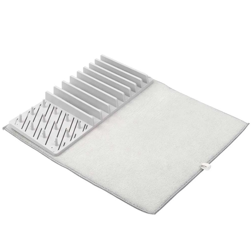 Multifunctional Foldable Dish Drying Rack with Non-Slip Double Sided Pad_1