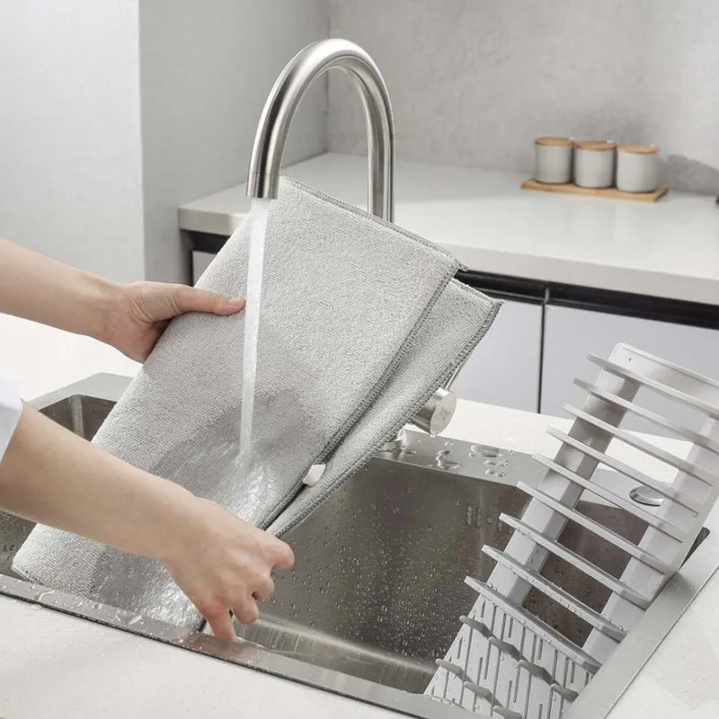 Multifunctional Foldable Dish Drying Rack with Non-Slip Double Sided Pad_5