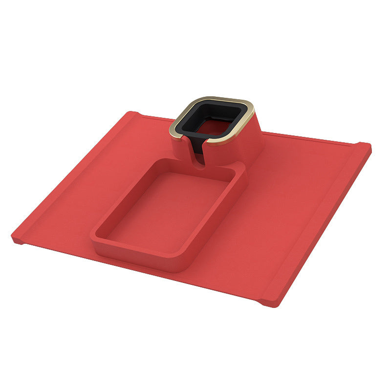 Removable Silicone Sofa Armrest Portable Cup Holder with Snack Tray_3