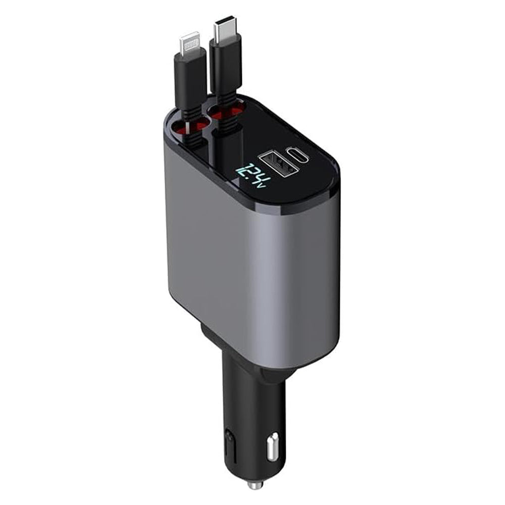 Ultimate 4 IN 1 Retraceable Car Charger - Cigarette Lighter_2