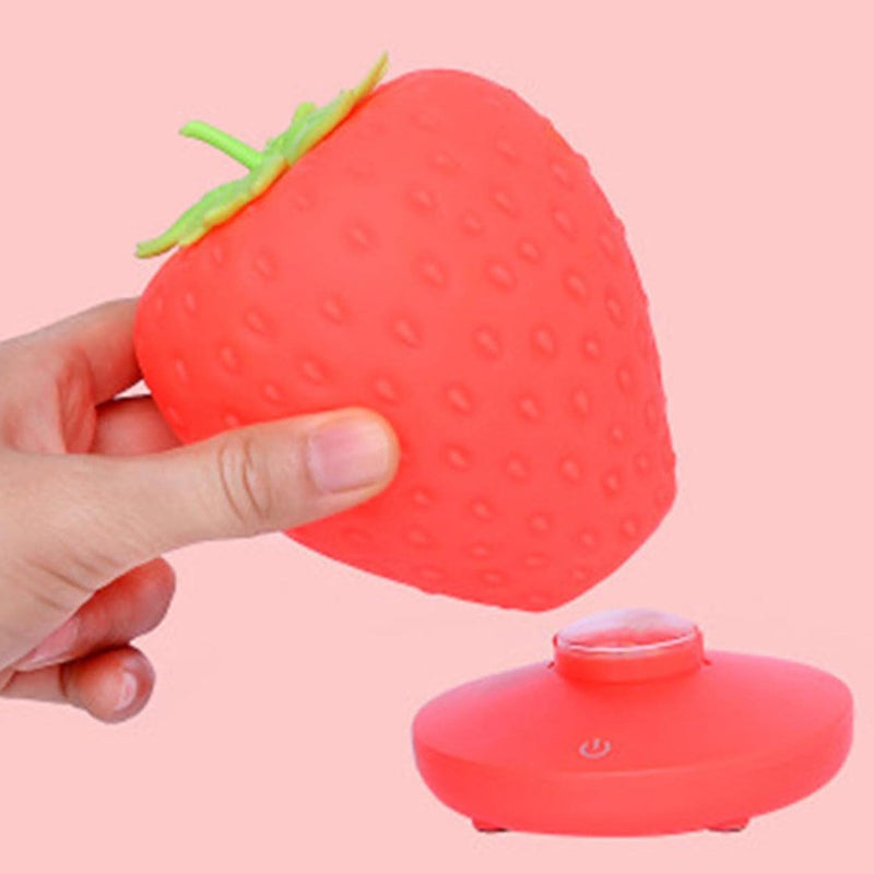 Touch Sensor Strawberry Children’s LED Night Lamp- USB Rechargeable_4