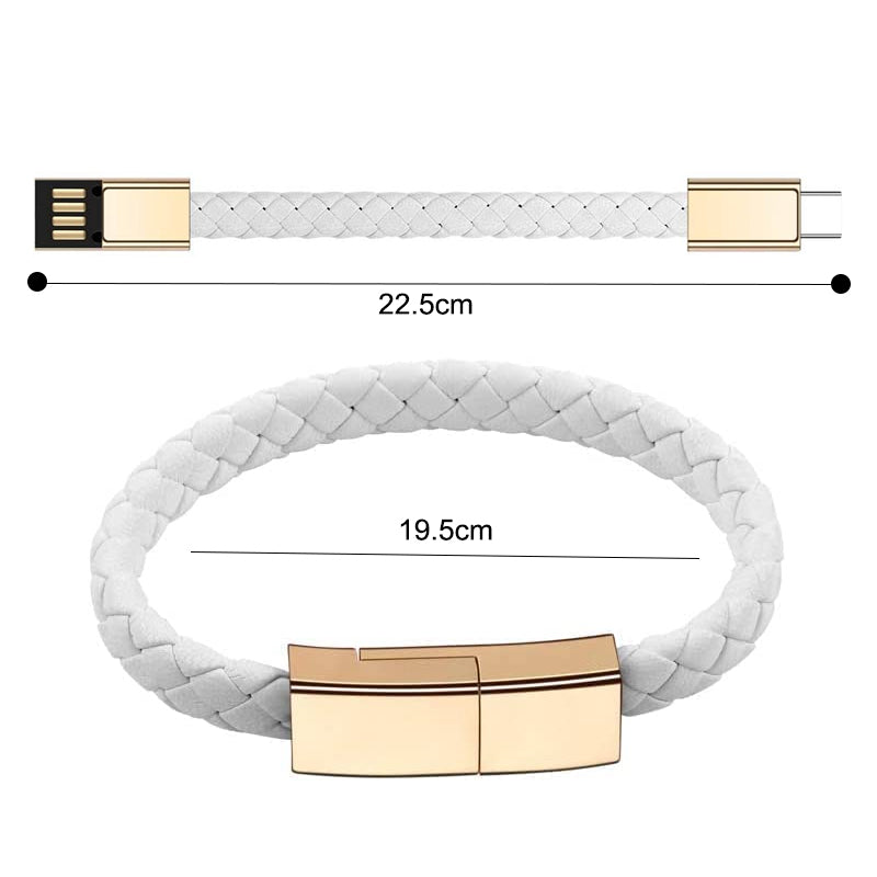 Single Head Magnetic Latching Fast Charging Bracelet Cable_1