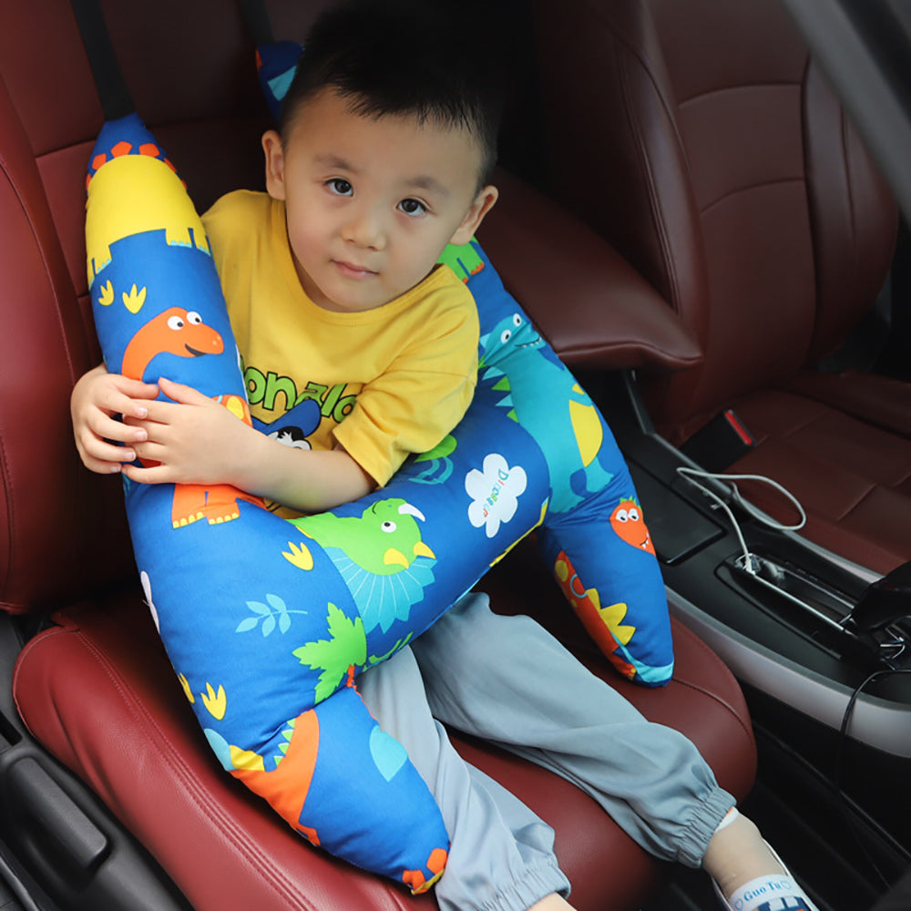 H-Shaped Kids Car Sleeping Head Support Pillow for Comfortable Journeys_5